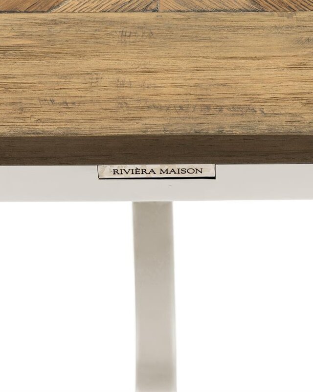 Rivièra Maison Le Marais Eettafel | Eiken | Wit | Verstelbaar
