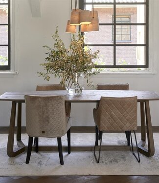 Rivièra Maison Miller Eettafel | Eikenhout | H76 x B220 x D100 cm