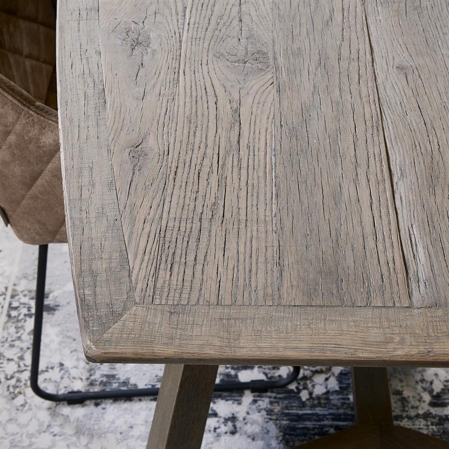 Rivièra Maison Miller Eettafel | Eikenhout | H76 x B220 x D100 cm