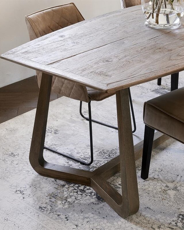 Rivièra Maison Miller Eettafel | Eikenhout | H76 x B220 x D100 cm