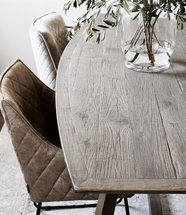 Rivièra Maison Miller Eettafel | Eikenhout | H76 x B220 x D100 cm