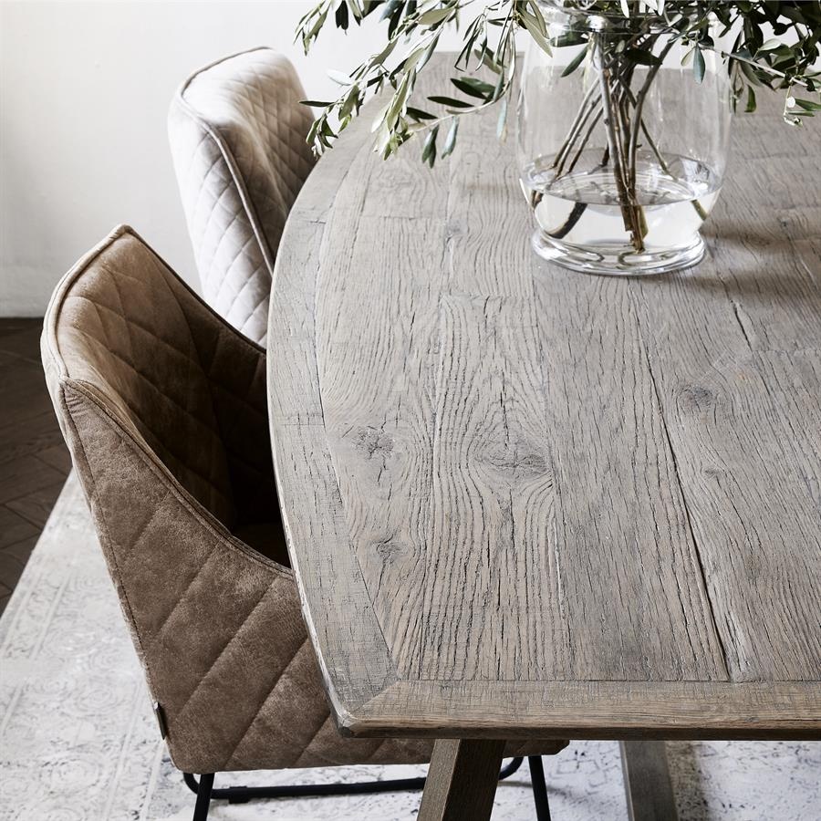 Rivièra Maison Miller Eettafel | Eikenhout | H76 x B220 x D100 cm