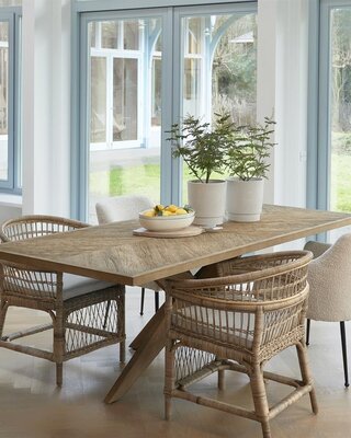 Rivièra Maison Portland Eettafel | Eikenhout | H78 x B230 x D100 cm