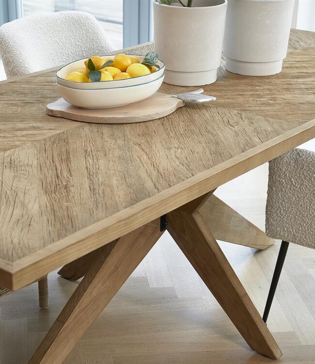 Rivièra Maison Portland Eettafel | Eikenhout | H78 x B230 x D100 cm