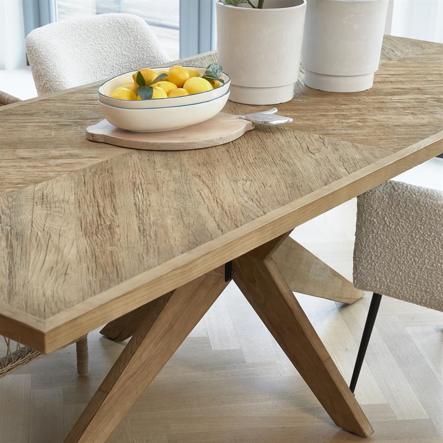 Rivièra Maison Portland Eettafel | Eikenhout | H78 x B230 x D100 cm