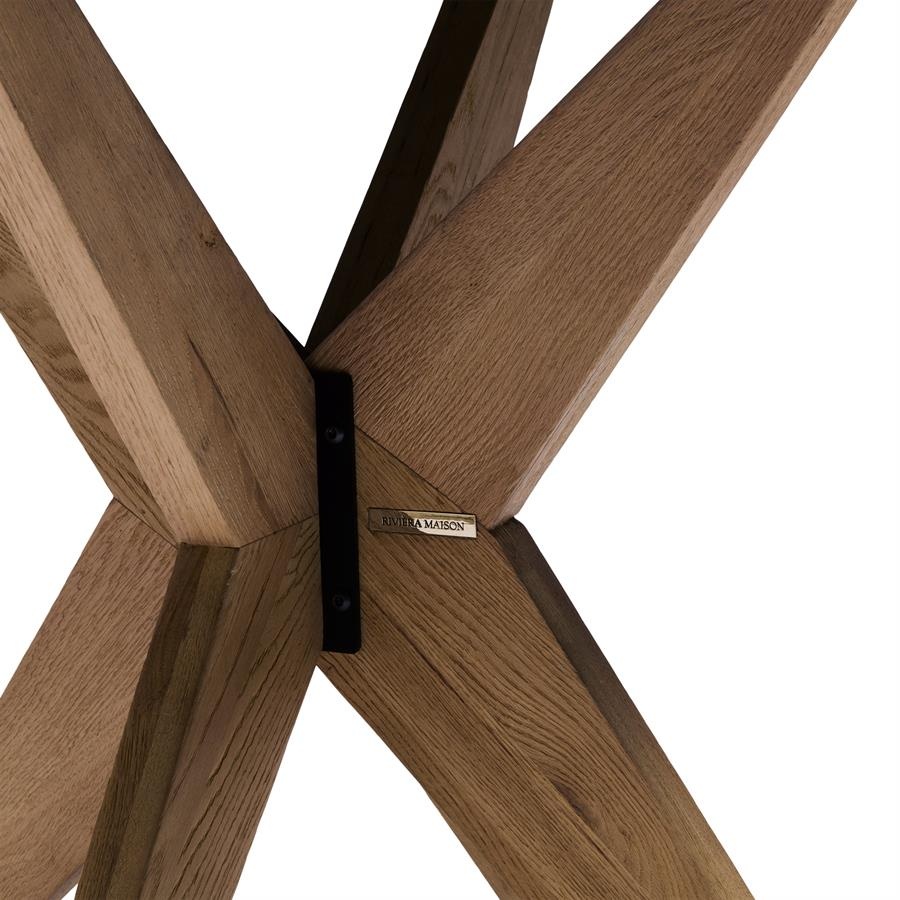 Rivièra Maison Portland Eettafel | Eikenhout | H78 x D120 cm