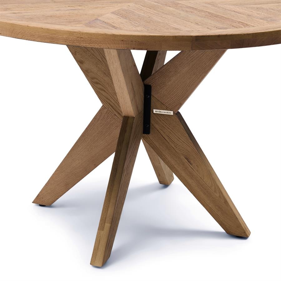 Rivièra Maison Portland Eettafel | Eikenhout | H78 x D120 cm