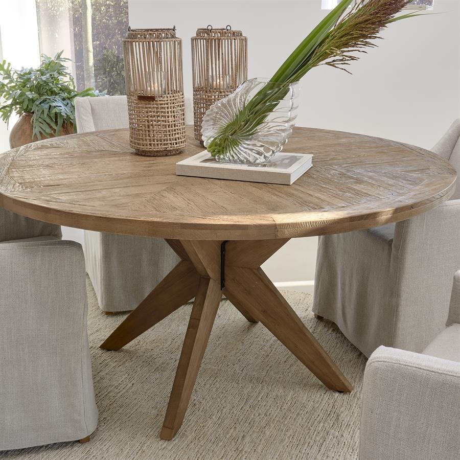 Rivièra Maison Portland Eettafel | Eikenhout | H78 x D150 cm