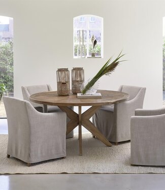 Rivièra Maison Portland Eettafel | Eikenhout | H78 x D150 cm