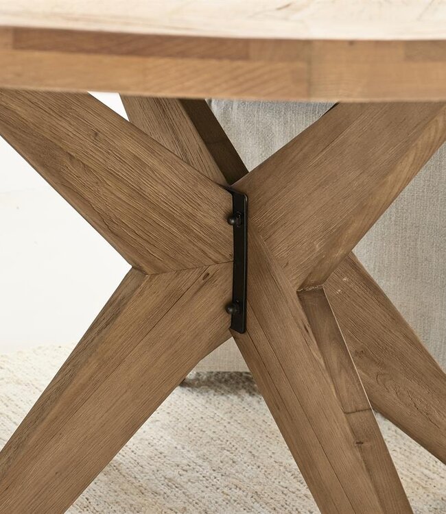 Rivièra Maison Portland Eettafel | Eikenhout | H78 x D150 cm