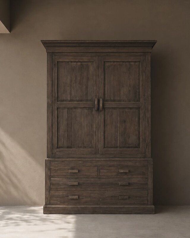 Luksa Home Collection Opbergkast High Canterbury 2-deurs 4-lades H230 x B145 x D55 Cm