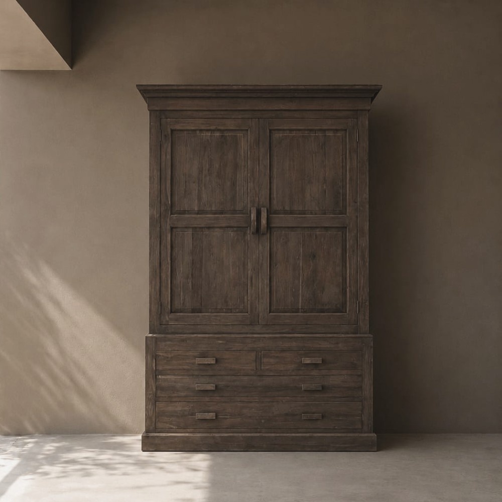Luksa Home Collection Opbergkast High Canterbury 2-deurs 4-lades H230 x B145 x D55 Cm