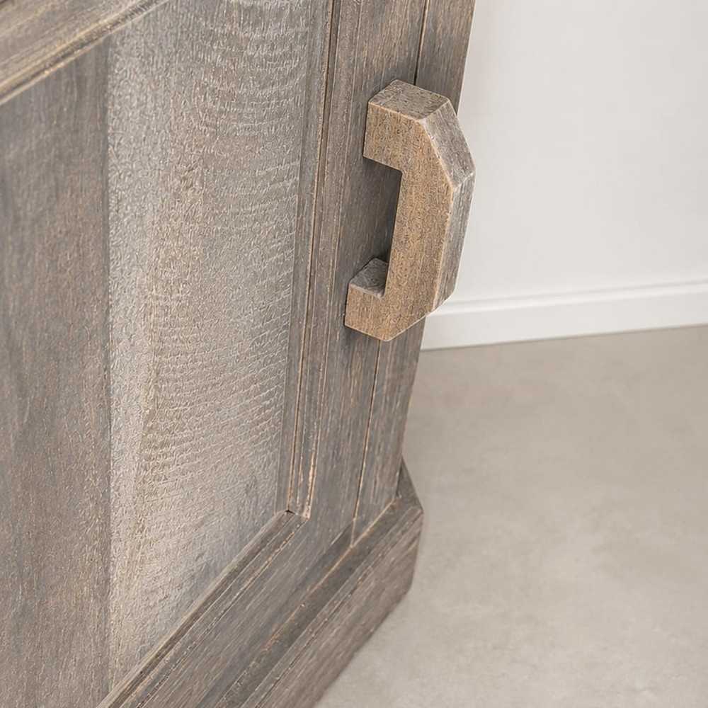 Luksa Home Collection Hoekkast Pip Hout Antique Grey H220 x B100 x D50 Cm