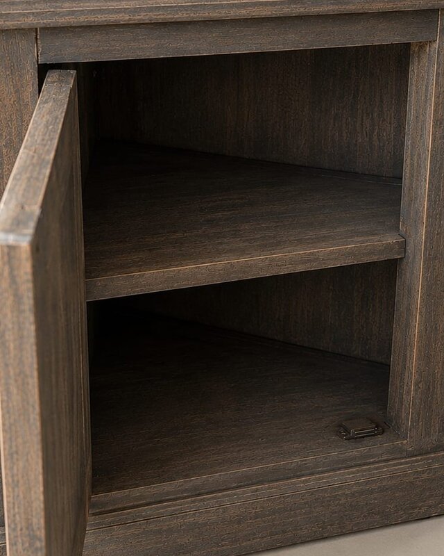 Luksa Home Collection Hoekkast Pip Hout Antique Grey H220 x B100 x D50 Cm