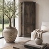 Hoekkast Pip Hout Antique Grey H220 x B100 x D50 Cm