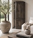 Luksa Home Collection Hoekkast Pip Hout Antique Grey H220 x B100 x D50 Cm