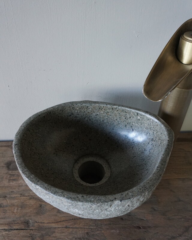 Rene Houtman Kleine Stenen Waskom + Spoelgat | H13xB24xD20 cm