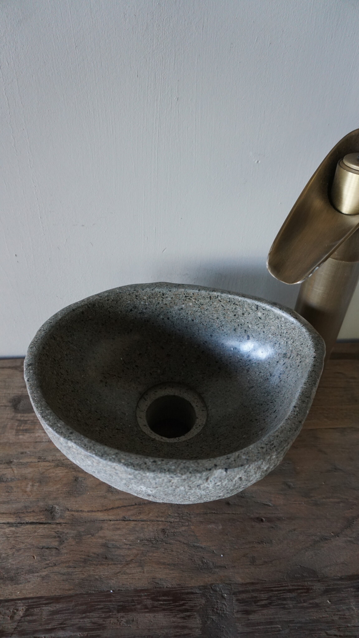 Rene Houtman Kleine Stenen Waskom + Spoelgat | H13xB24xD20 cm