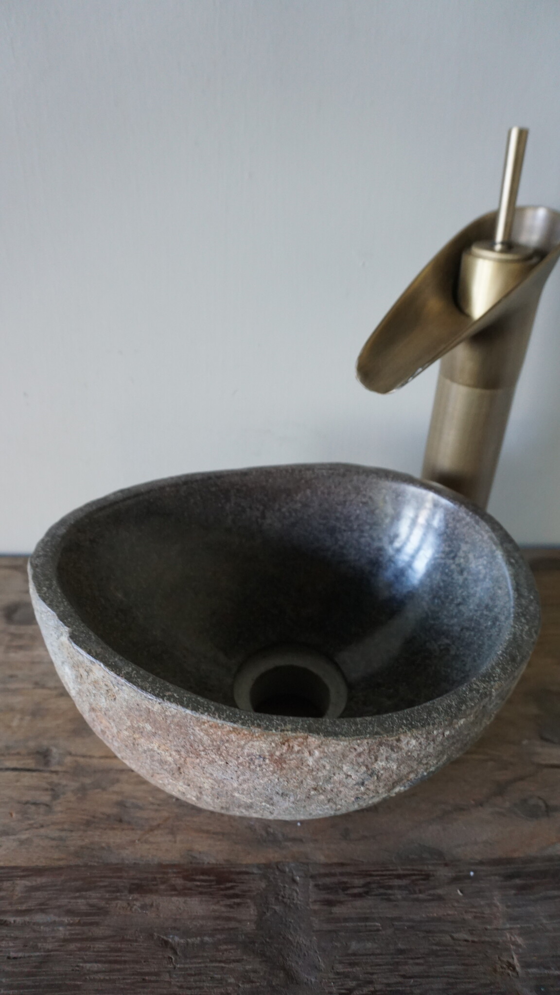 Rene Houtman Kleine Stenen Waskom + Spoelgat | Nr 2 | H13xB25xD20 cm