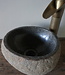 Rene Houtman Kleine Stenen Waskom + Spoelgat | H13,5 x B24 x D22 cm