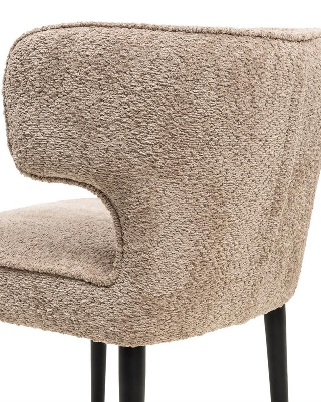 Rivièra Maison Antibes Eetkamerstoel | Soft Walnut | 81x56x61 cm