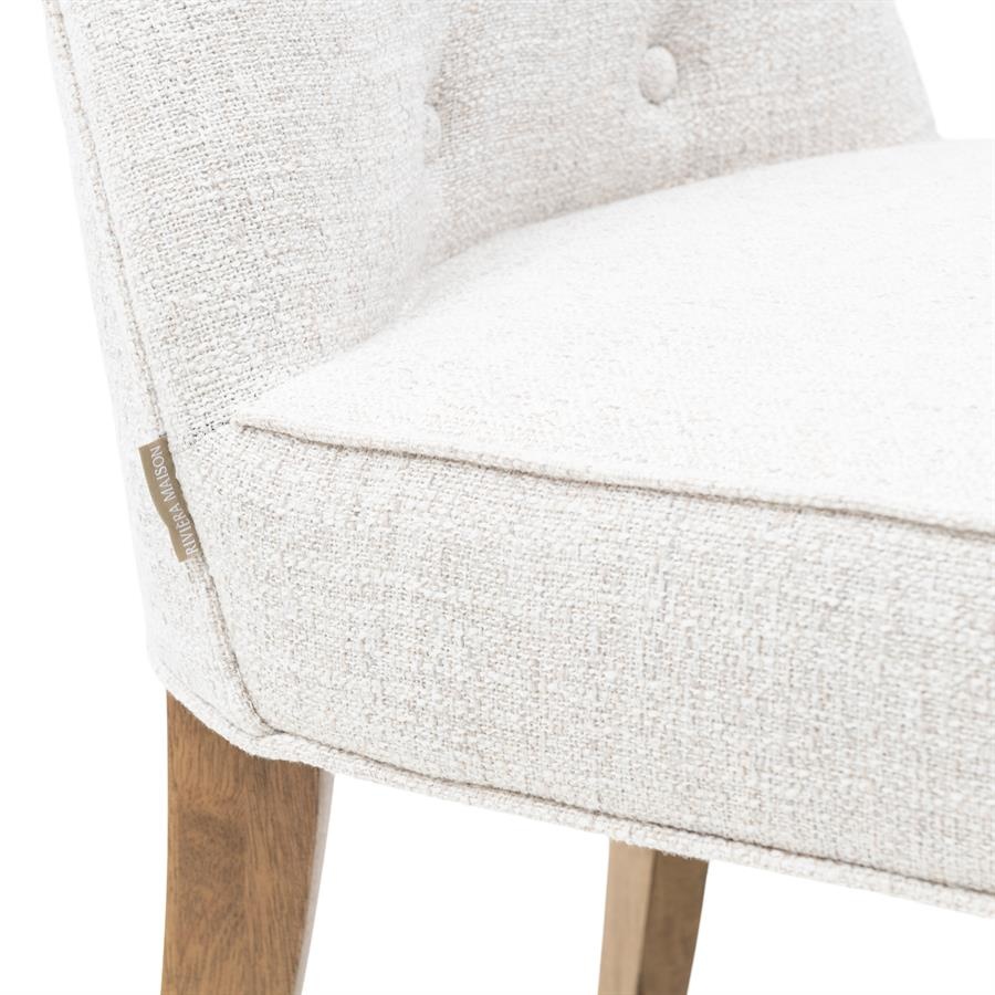 Rivièra Maison Balmoral Eetkamerstoel | Antiek Wit | 99x55x67 cm