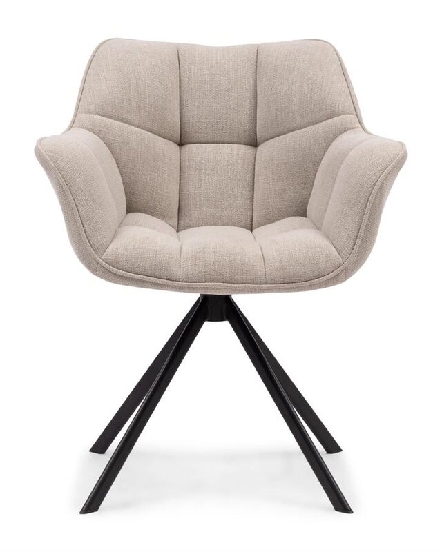Rivièra Maison Carnaby Eetkamerstoel | Draaibaar | Fabulous Flax | 82x67x60 cm