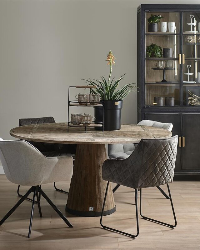 Rivièra Maison Carnaby Eetkamerstoel | Draaibaar | Fabulous Flax | 82x67x60 cm