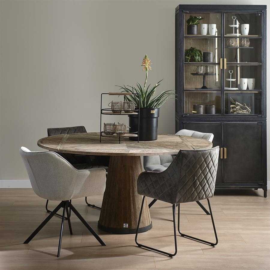 Rivièra Maison Carnaby Eetkamerstoel | Draaibaar | Fabulous Flax | 82x67x60 cm