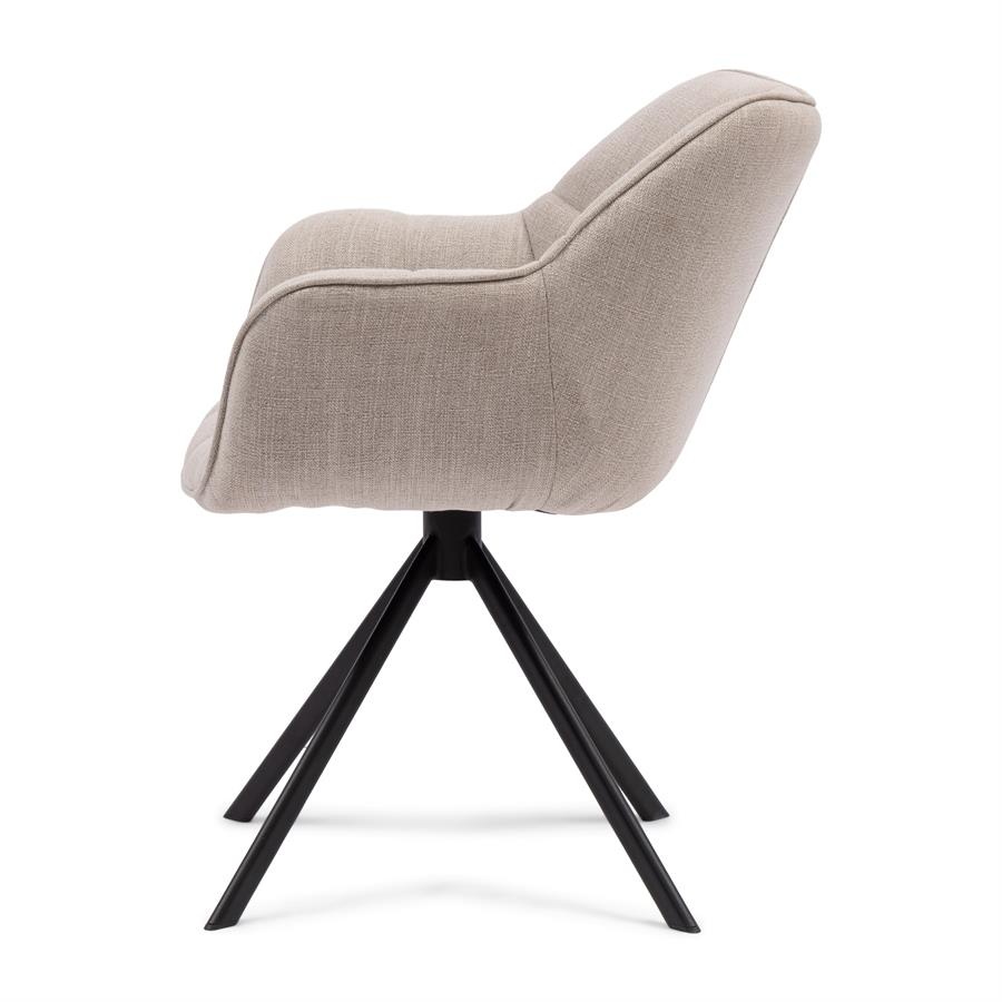 Rivièra Maison Carnaby Eetkamerstoel | Draaibaar | Fabulous Flax | 82x67x60 cm