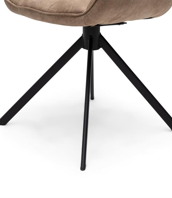 Rivièra Maison Carnaby Eetkamerstoel | Draaibaar | Camel | 82x67x60 cm