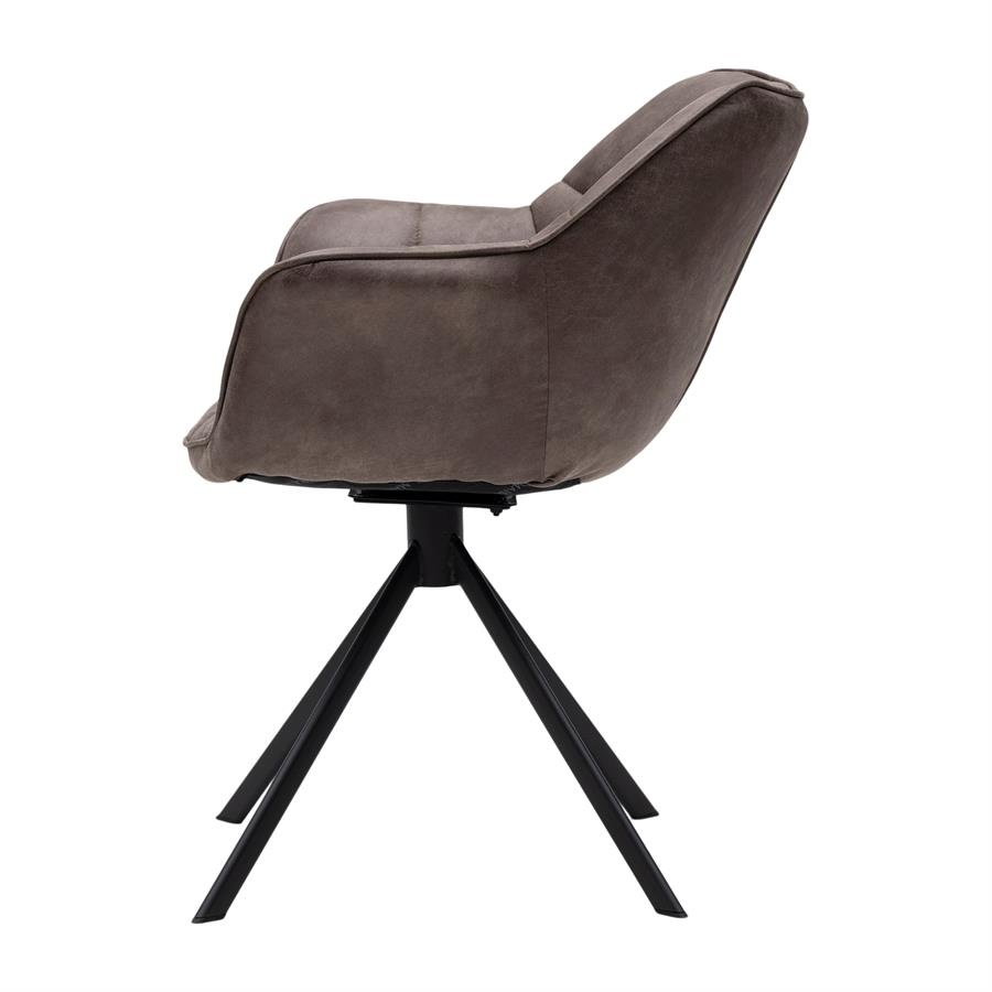 Rivièra Maison Carnaby Eetkamerstoel | Draaibaar | Coffee | 82x67x60 cm