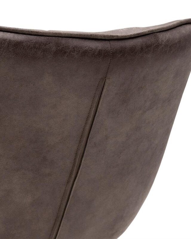 Rivièra Maison Carnaby Eetkamerstoel | Draaibaar | Coffee | 82x67x60 cm
