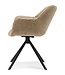 Rivièra Maison Carnaby Eetkamerstoel | Draaibaar | Soft Walnut | 82x67x60 cm