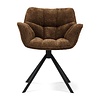 Carnaby Eetkamerstoel | Draaibaar | Umber Brown | 82x67x60 cm