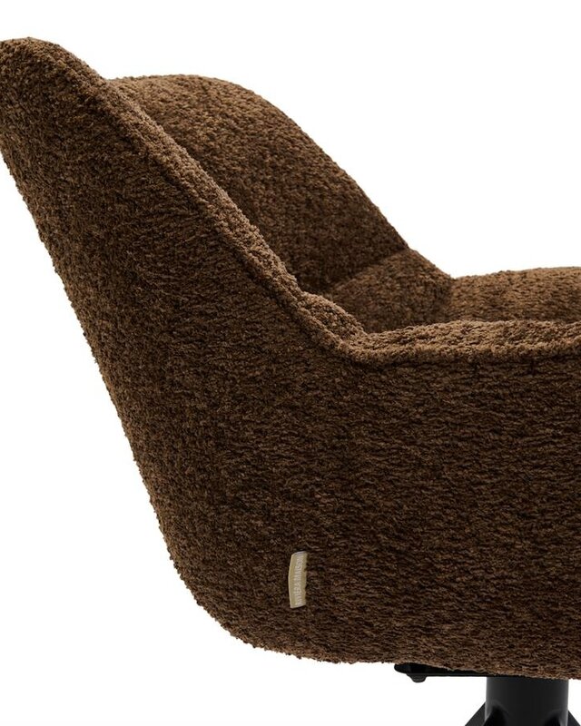 Rivièra Maison Carnaby Eetkamerstoel | Draaibaar | Umber Brown | 82x67x60 cm