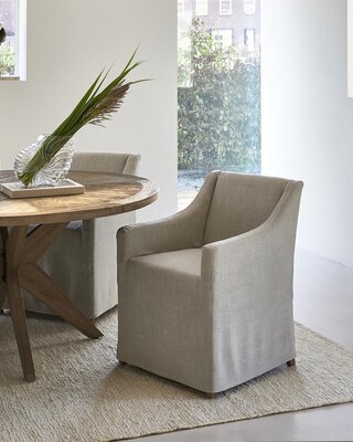 Rivièra Maison Firenze Eetkamerstoel | Fabulous Flax | 85x61x56 cm