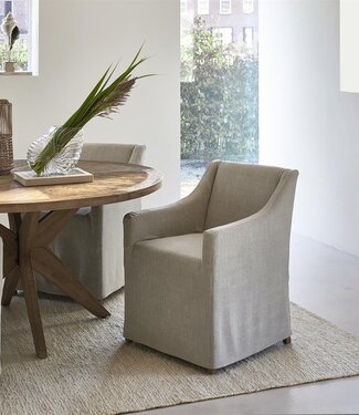 Rivièra Maison Firenze Eetkamerstoel | Fabulous Flax | 85x61x56 cm