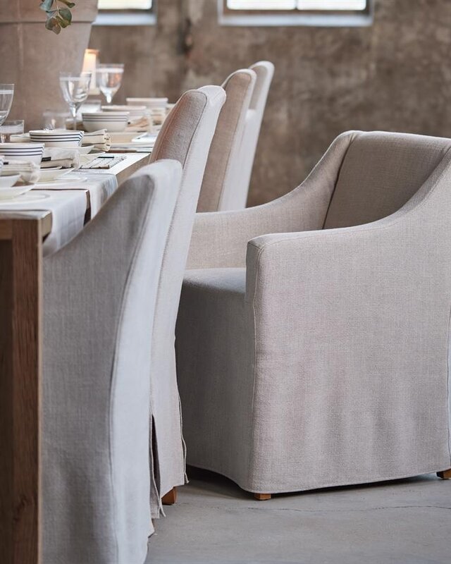 Rivièra Maison Firenze Eetkamerstoel | Fabulous Flax | 85x61x56 cm