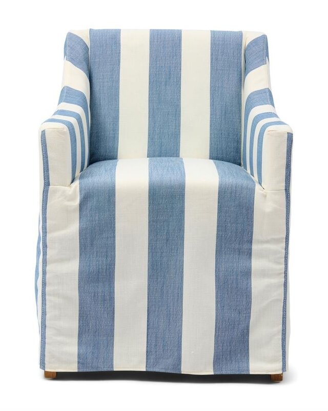 Rivièra Maison Firenze Eetkamerstoel | Gestreept | 85.5x61x56 cm