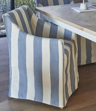 Rivièra Maison Firenze Eetkamerstoel | Gestreept | 85.5x61x56 cm