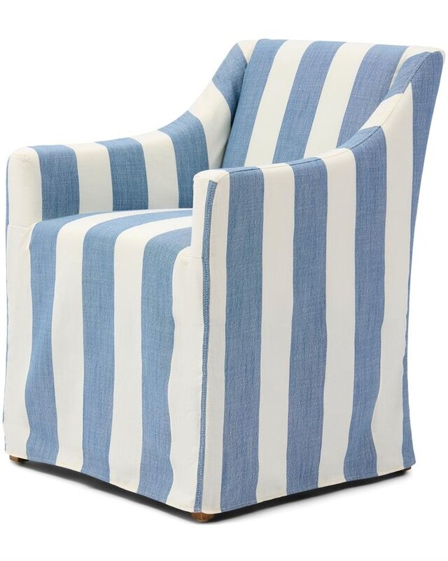 Rivièra Maison Firenze Eetkamerstoel | Gestreept | 85.5x61x56 cm