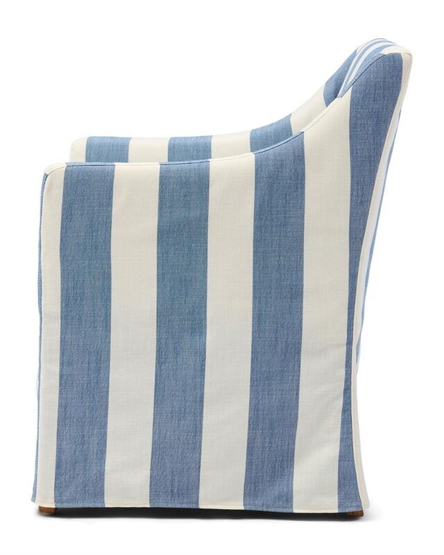 Rivièra Maison Firenze Eetkamerstoel | Gestreept | 85.5x61x56 cm