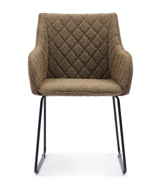 Rivièra Maison Frisco Drive Eetkamerstoel | Classic Brown | 84x56x59 cm