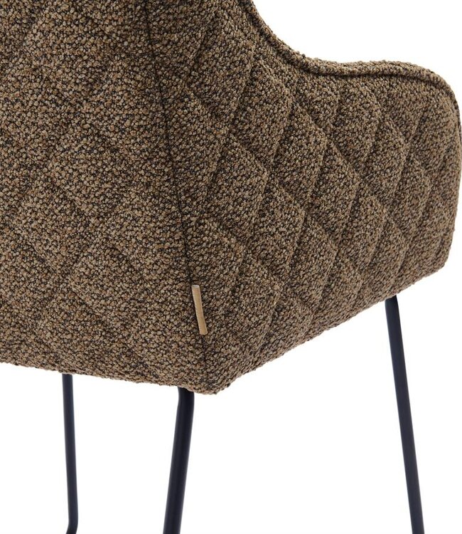 Rivièra Maison Frisco Drive Eetkamerstoel | Classic Brown | 84x56x59 cm