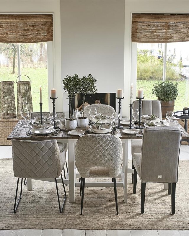 Rivièra Maison Frisco Drive Eetkamerstoel | Fabulous Flax | 83x54x44 cm