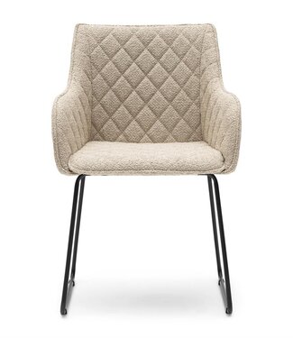 Rivièra Maison Frisco Drive Eetkamerstoel | Natural Grey | 84x56x59 cm