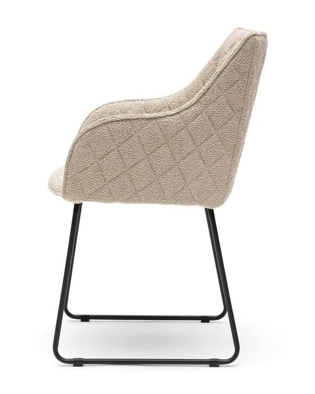 Rivièra Maison Frisco Drive Eetkamerstoel | Natural Grey | 84x56x59 cm