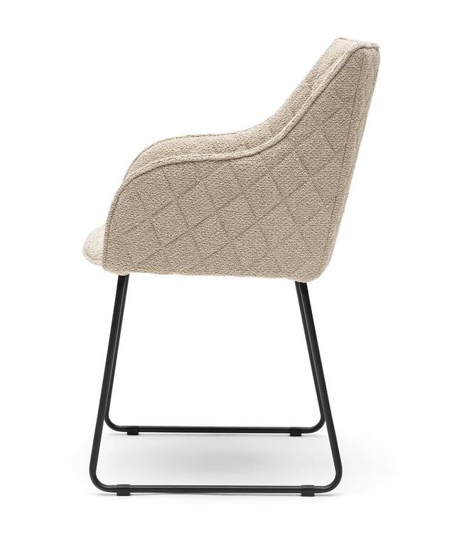 Rivièra Maison Frisco Drive Eetkamerstoel | Natural Grey | 84x56x59 cm
