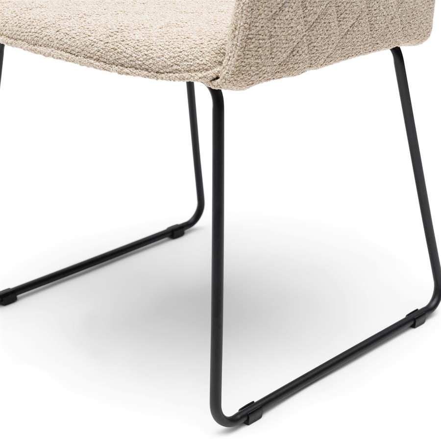 Rivièra Maison Frisco Drive Eetkamerstoel | Natural Grey | 84x56x59 cm